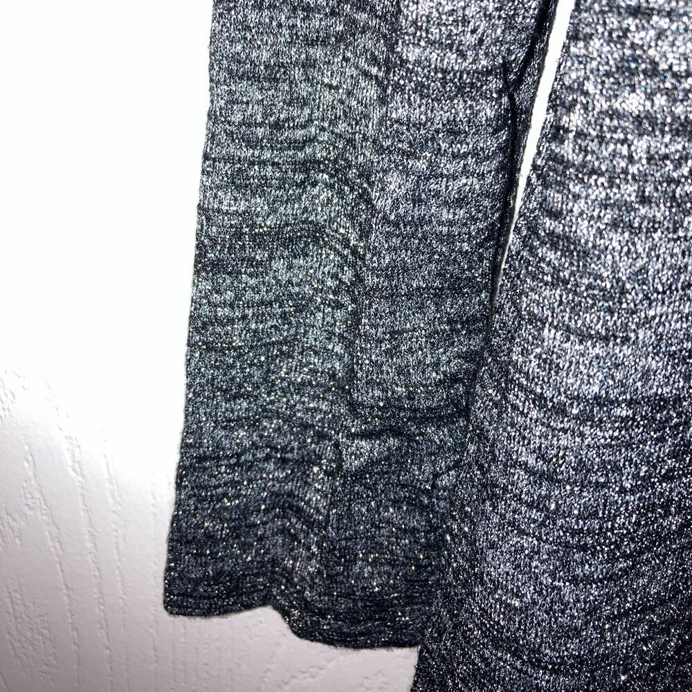 GAP black and silver sparkle knit dress